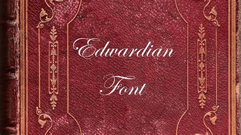 edwardian script font generator free.